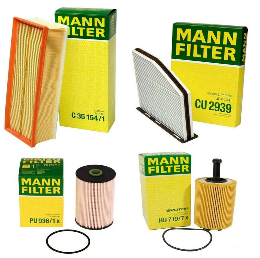 VW Filter Service Kit 1K0819644B - MANN-FILTER 1789910KIT